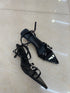 Criss Cross Open Pointy Toe Buckle Straps Heel